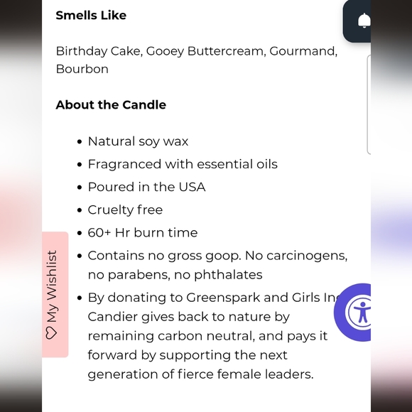 Birthday Cake Candle - 9 oz. New in box - Picture 3 of 3